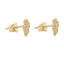 Cercei Aur 14k Trifoi Good Luck cu Pietre Zirconia