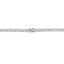 Lant Argint Cuban Link cu Pietre Zirconia