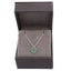 Lant Argint Floare cu Malachit 1 cm
