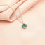 Lant Argint Floare cu Malachit 1 cm