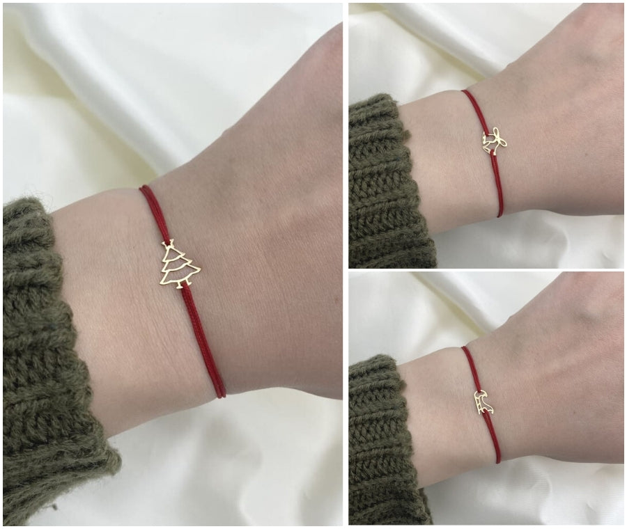 Bratara-Aur-14k-Snur-Rosu