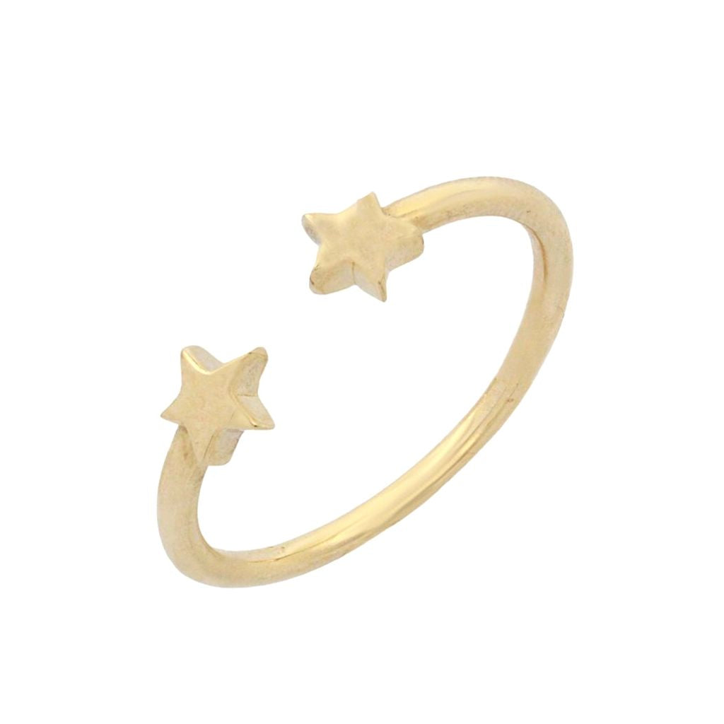 Inel Ajustabil Aur 14k Twinkle Stars