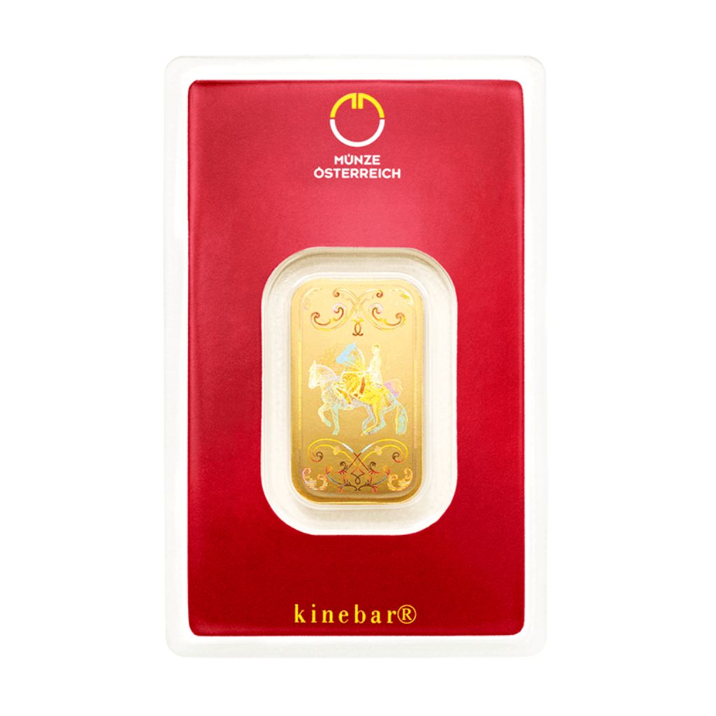 Lingou Aur 24k, 10g, Austrian Mint Kinebar