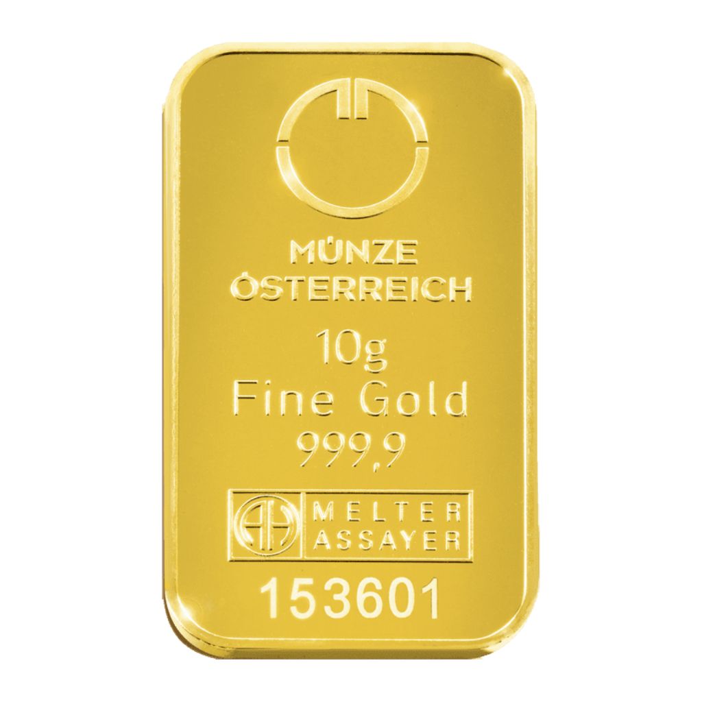 Lingou Aur 24k, 10g, Austrian Mint Kinebar