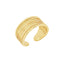 Inel Placat cu Aur Golden Lines