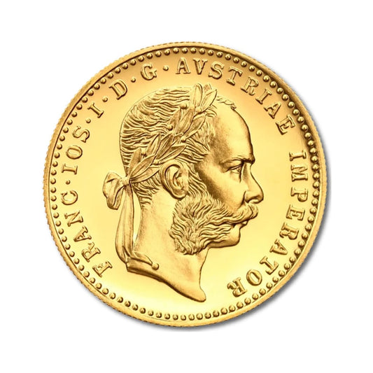 Moneda Aur 1 Ducat Franz Iosif Austria Circulată