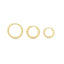 Cercei Placati cu Aur Essential Classic Hoops