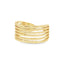 Inel Placat cu Aur Golden Lines