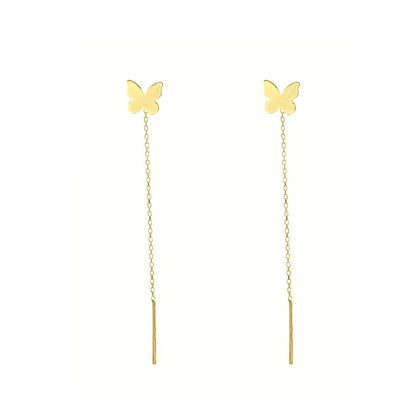 Cercei Fir Aur 14k Butterfly