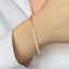 Bratara Argint Placat cu Aur Half Chain Pearls - SORELLY