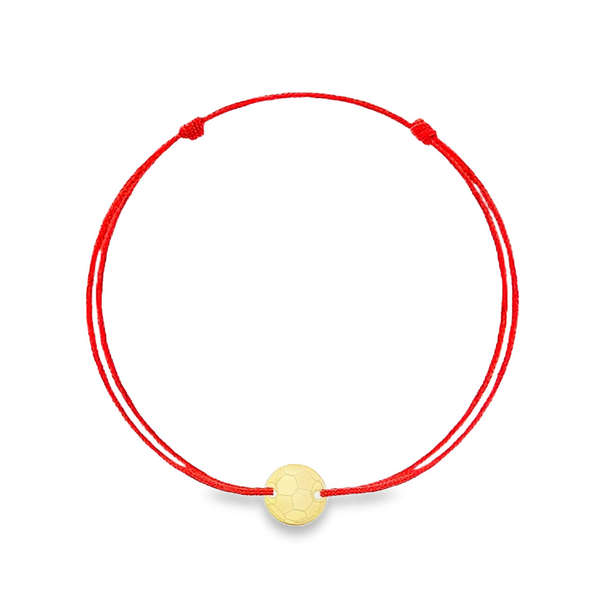 Bratara Argint Placat cu Aur 14k Snur Minge Fotbal