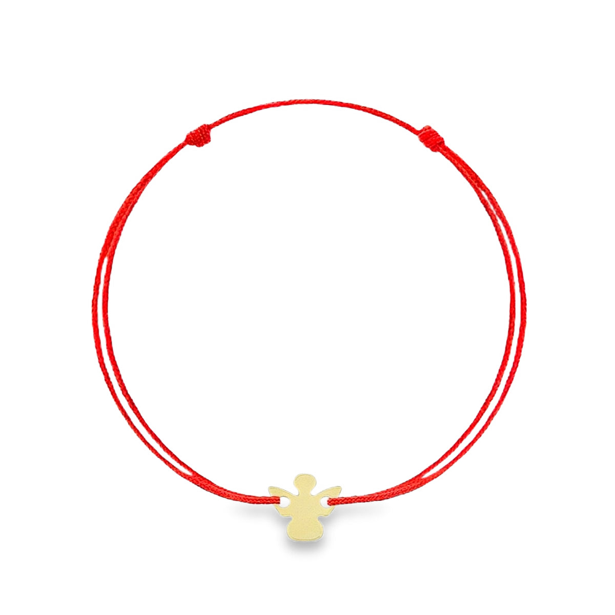 Bratara Argint Placata cu Aur 14k Snur cu Ingeras