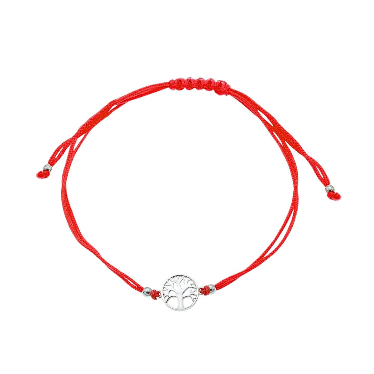 Martisor Bratara Argint Snur Rosu Copacul Vietii 1 cm
