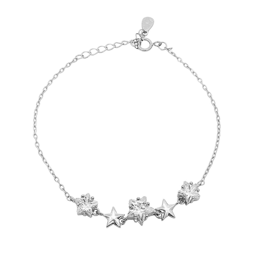 Bratara Argint Twinkle Stars cu Pietre Zirconia