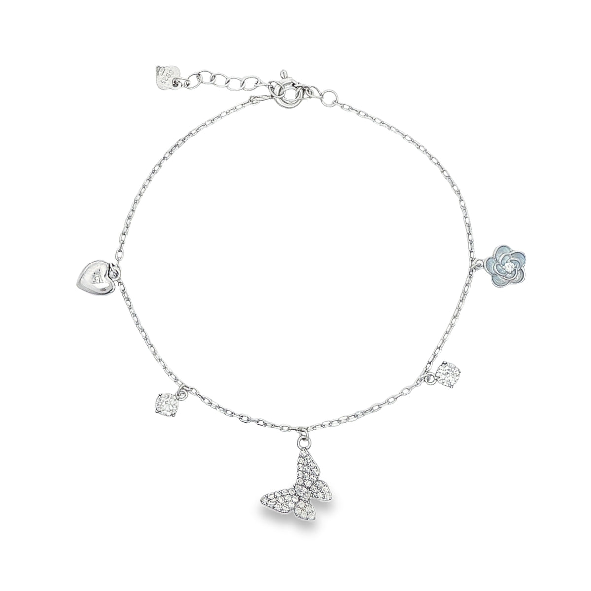 Bratara Argint Garden Charms