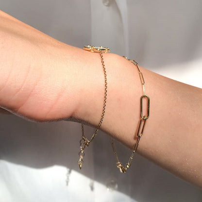 Bratara Aur 14k Paperclip