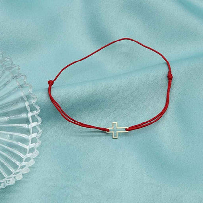 Martisor Bratara Aur 14k Snur Contur Cruce