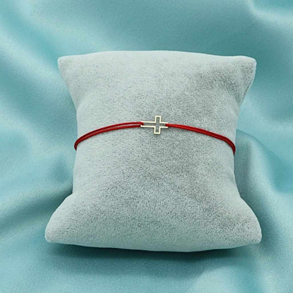 Martisor Bratara Aur 14k Snur Contur Cruce