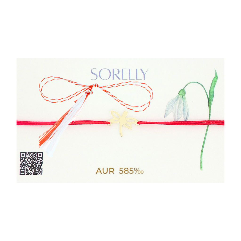 Martisor Bratara Aur 14k Snur Libelula