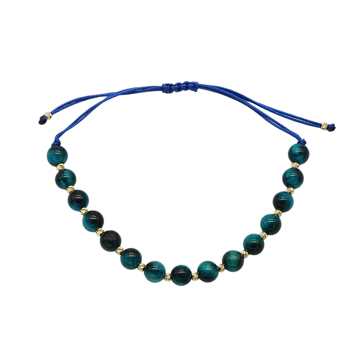 Bratara Aur 14k Snur cu Agat Ocean Waves