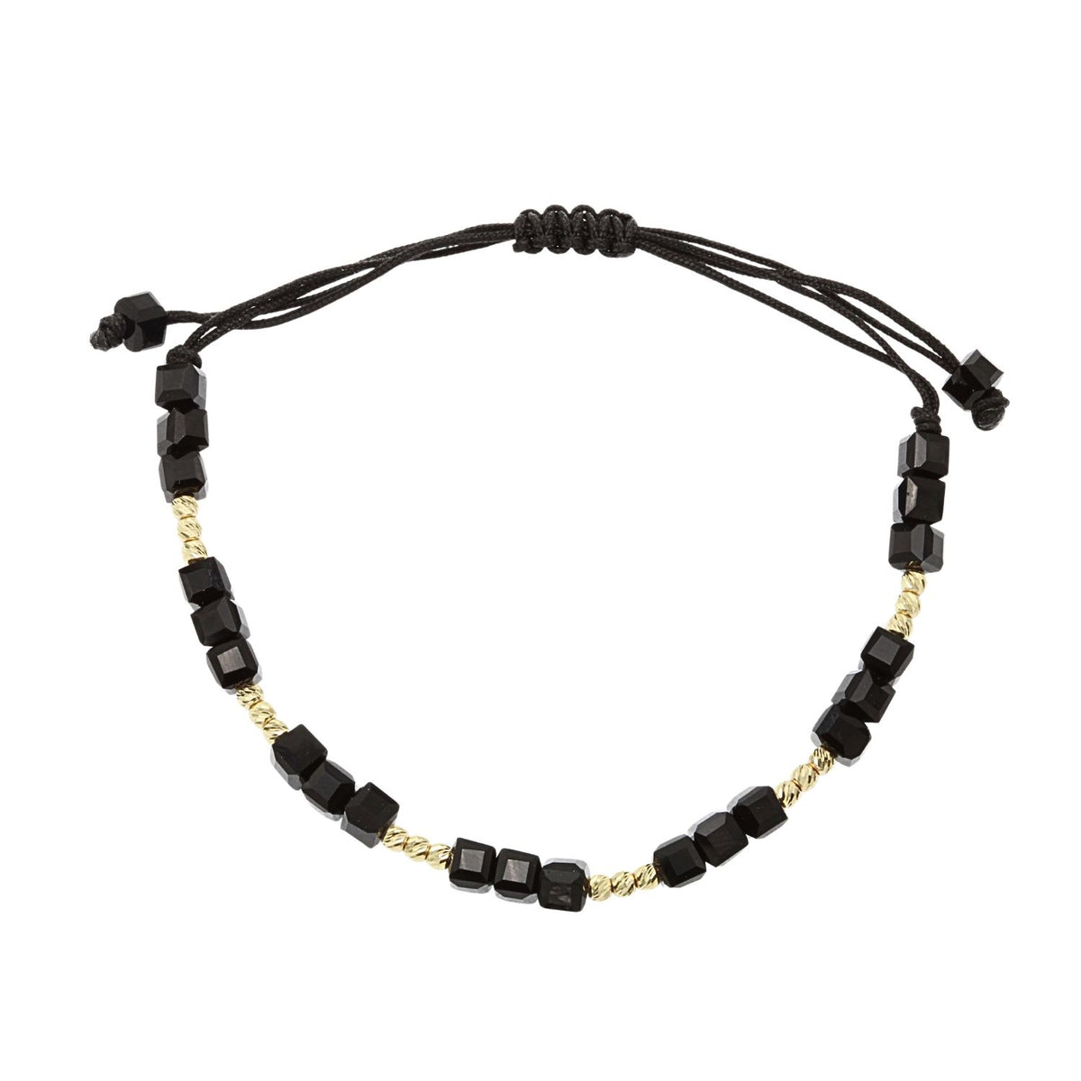 Bratara Aur 14k Snur cu Onix si Bile