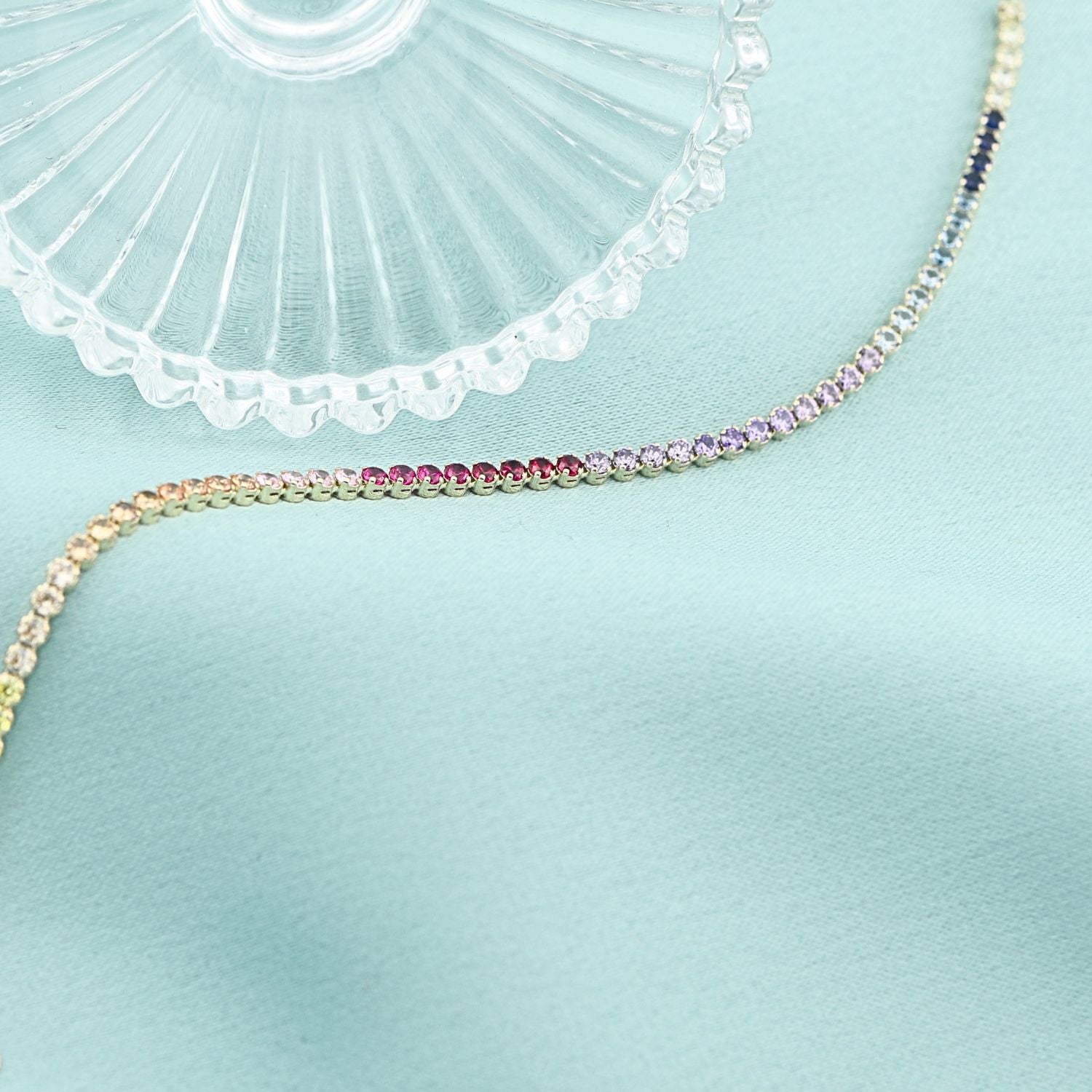 Bratara Aur 14k Tennis cu Pietre Multicolore - SORELLY