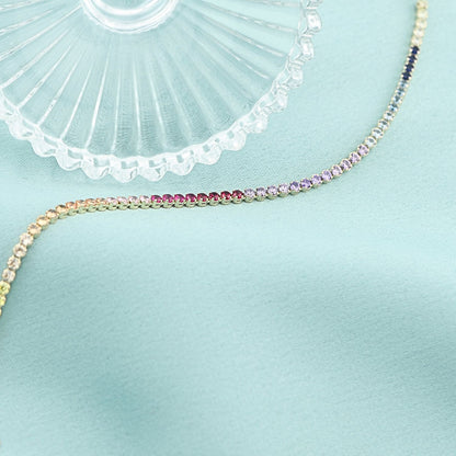 Bratara Aur 14k Tennis cu Pietre Multicolore - SORELLY