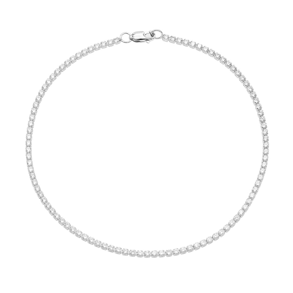 Bratara Aur 14k Alb Tennis 1 mm