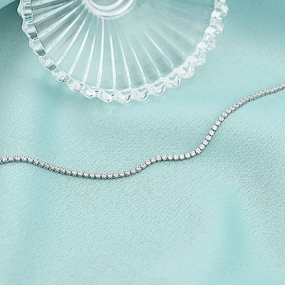 Bratara Aur 14k Alb Tennis 1 mm - SORELLY
