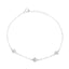 Bratara Aur 14k Alb Dainty Flowers - SORELLY