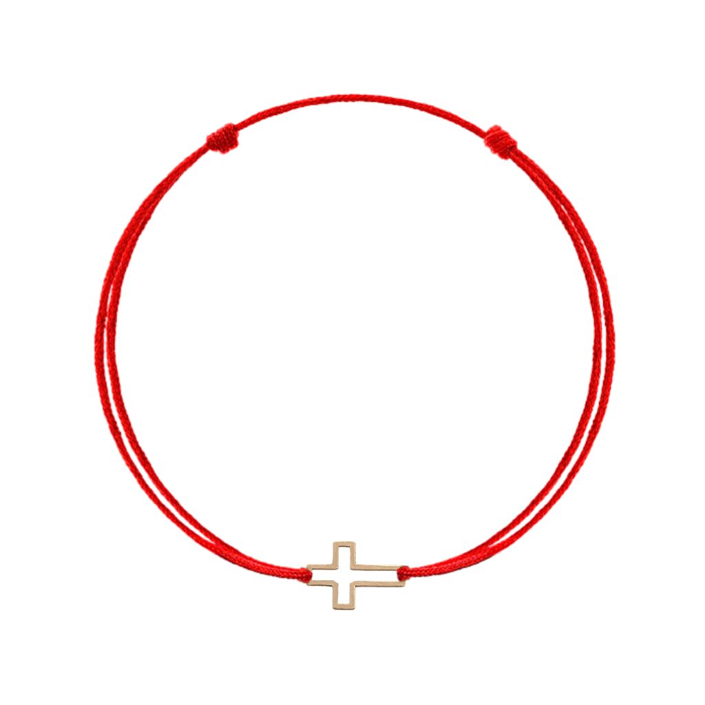 Martisor Bratara Aur 14k Snur Contur Cruce