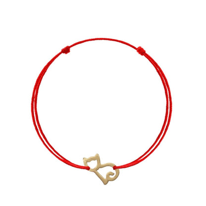 Martisor Bratara Aur 14k Snur Pisica