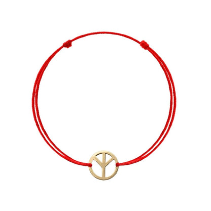 Martisor Bratara Aur 14k Snur Semnul Pacii