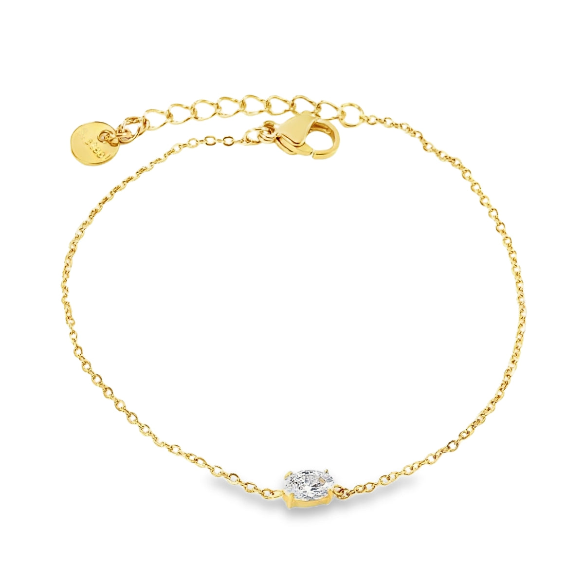 Bratara Placata cu Aur 14k Oval Cut