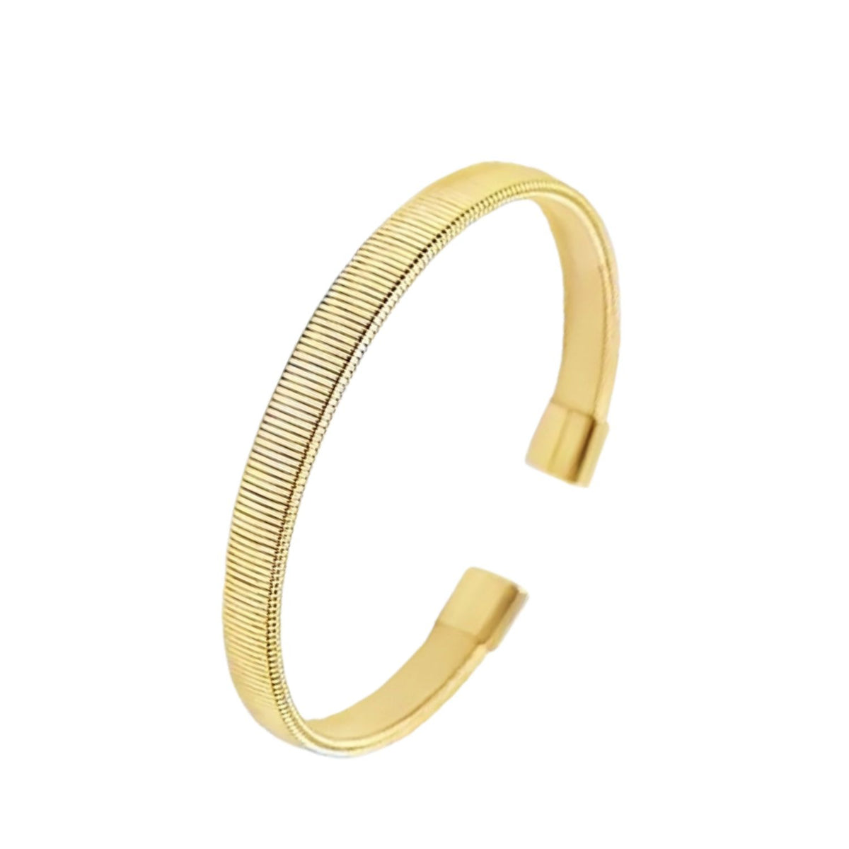 Bratara Placata cu Aur 14k Fixa Flat Snake