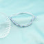 Bratara Snur cu Bile Aur 14k si Cristal Albastru 4mm