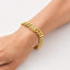 Bratara Argint Placata cu Aur 18k Cuban Link cu Zale Mari