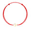 Bratara Aur 14k Snur Rosu Litera V - SORELLY