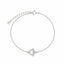 Bratara Argint Cerc T-bar cu Pietre Zirconia