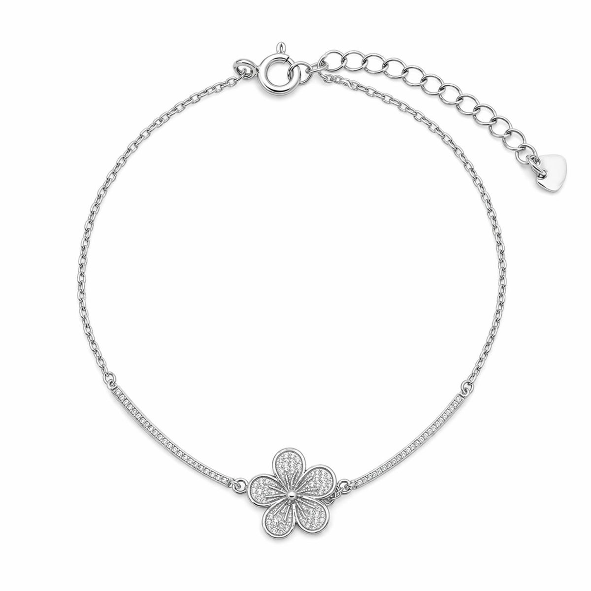 Bratara Argint Floare de Nu Ma Uita