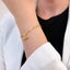 Bratara Argint Paperclip cu Perle