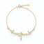 Bratara Argint Placata cu Aur 14k Butterfly Drop