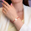 Bratara Argint Placata cu Aur 14k Snur Banut Gravabil 1.1 cm