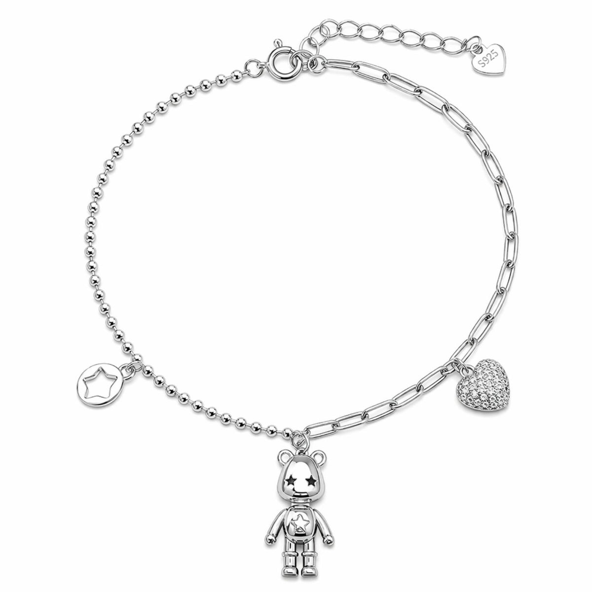 Bratara Argint Teddy Bear