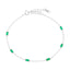 Bratara Argint cu Pietre Verzi