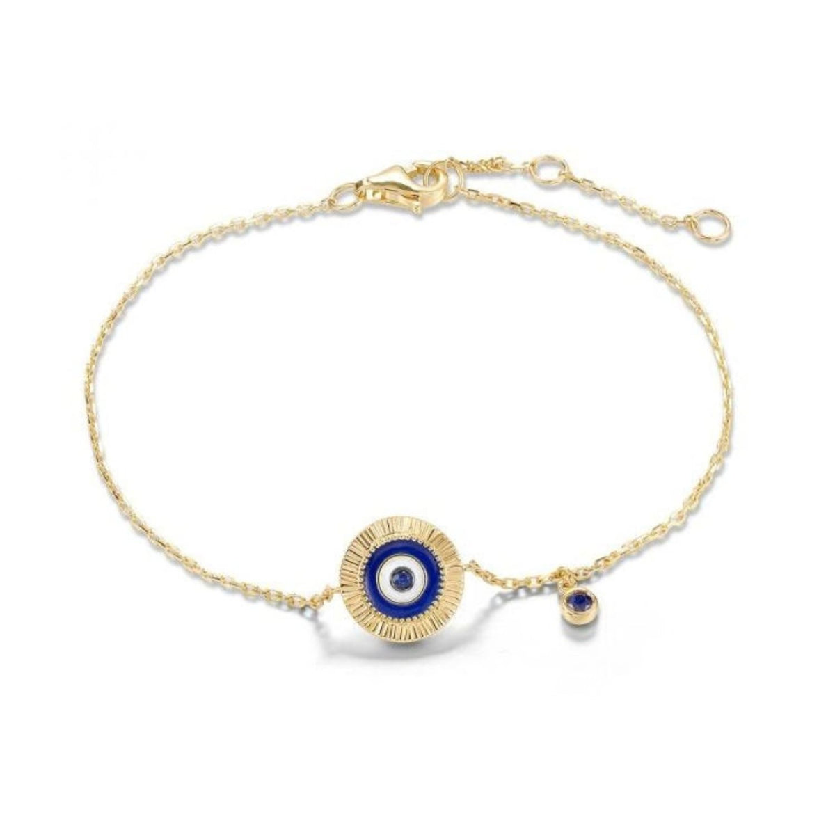 Bratara Aur 14k Ochi de Deochi cu Safir 0.06ct