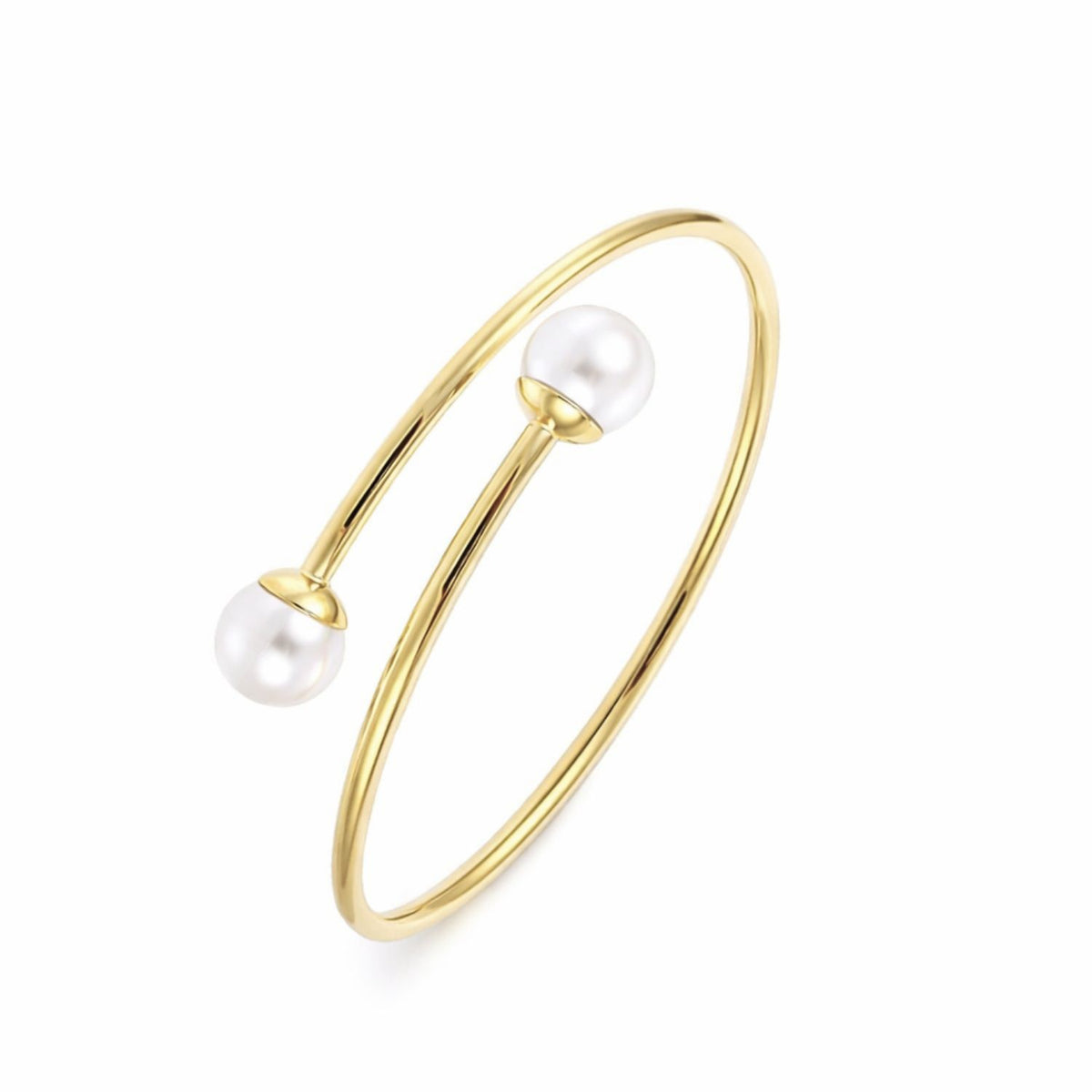 Bratara Placata cu Aur 14k Fixa cu Perle