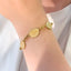 Bratara Placata cu Aur 14k Golden Elipse