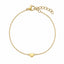 Bratara Placata cu Aur 14k Inima