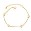 Bratara Placata cu Aur 14k Inimi